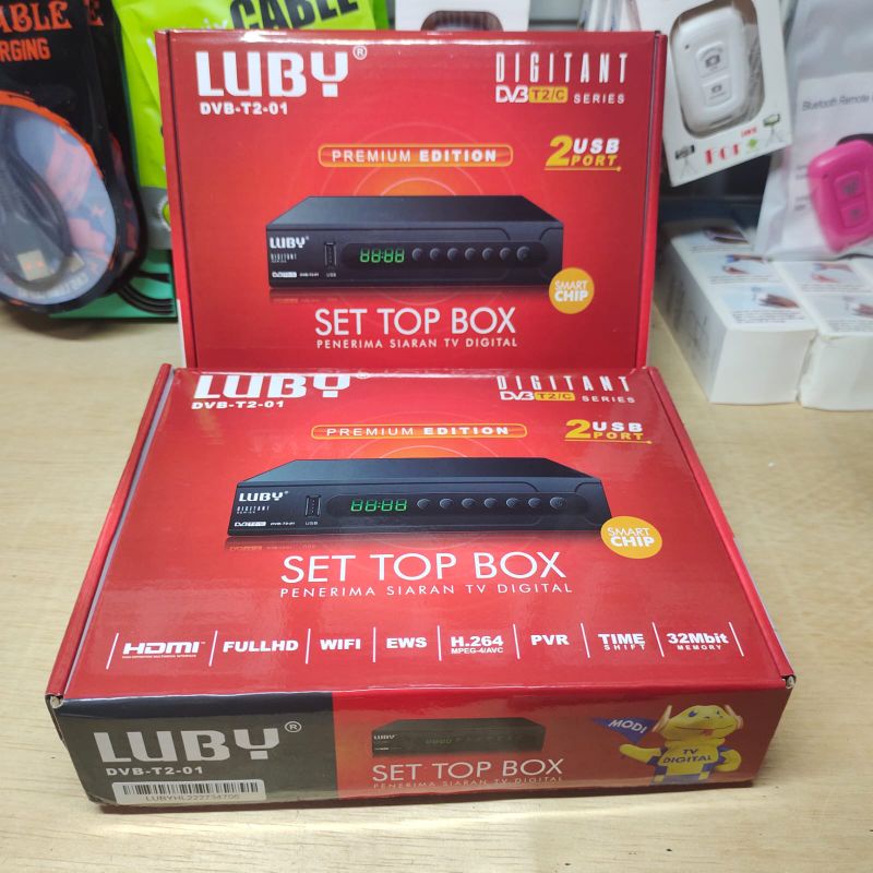 Jual SET TOP BOX LUBY DVBT2/ STB TV DIGITAL Shopee Indonesia