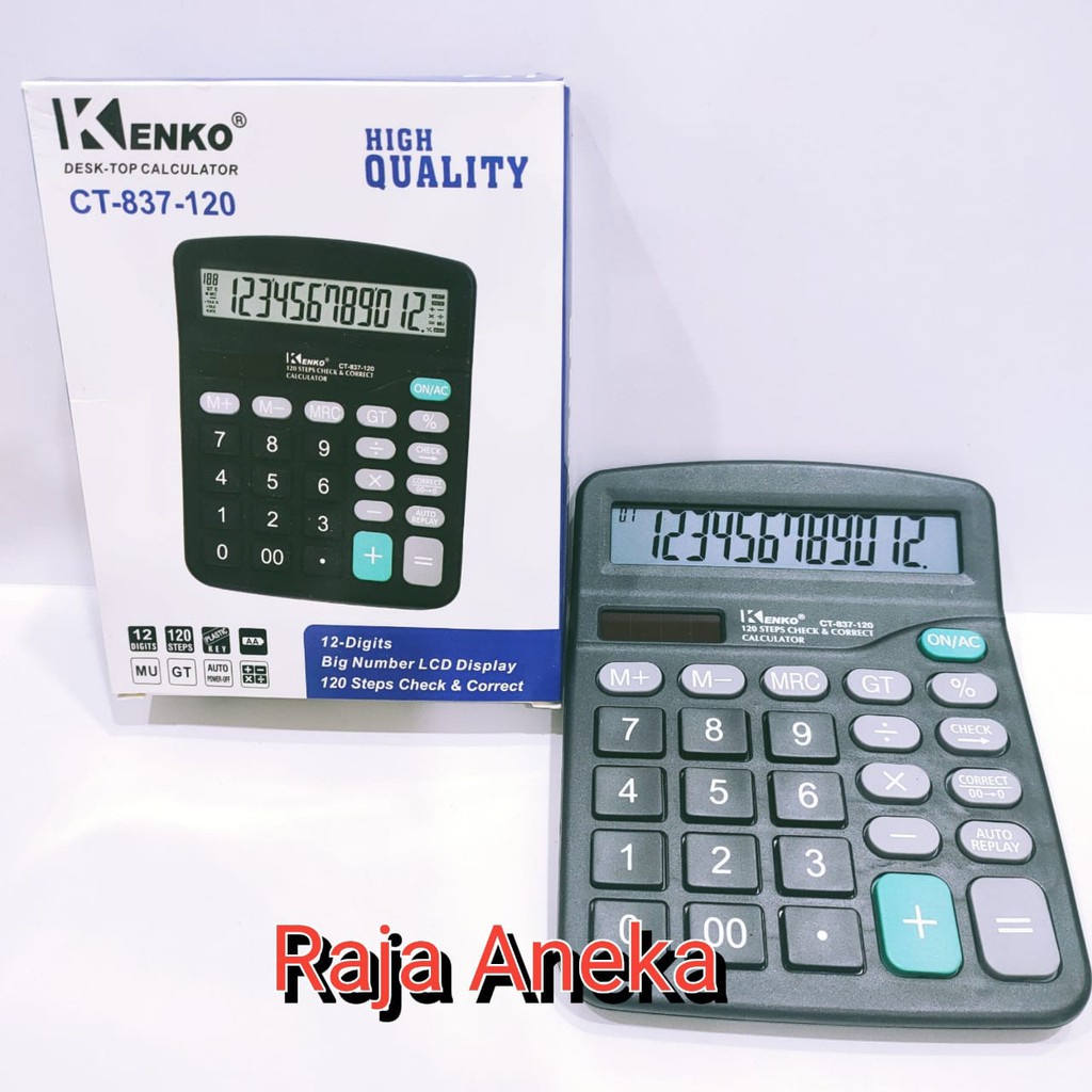 

kalkulator dagang baterai abc a2 kenko 837 cek ulang 12 digit dengan baterai jam murah