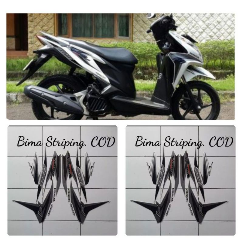 Stiker striping lis les full set body motor honda vario techno 125 2013