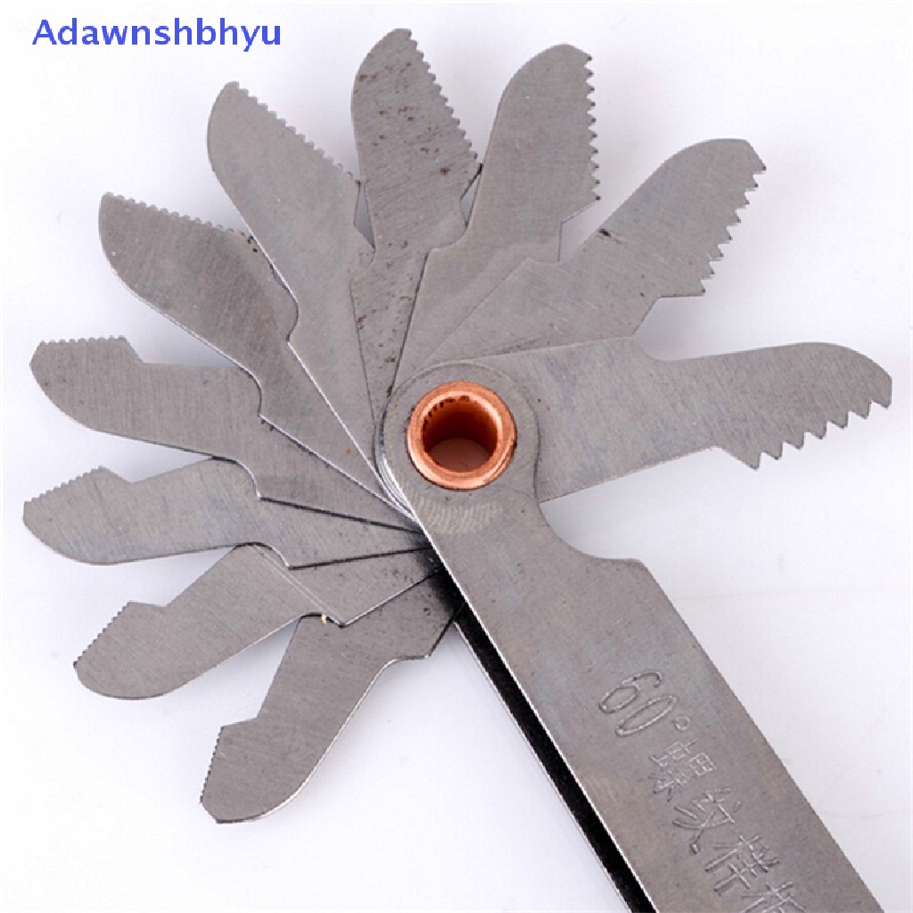 Adhyu Pisau Benang 60derajat Terbaik Screw Pitch Gage Gauge Dual Head Measure Tools ID