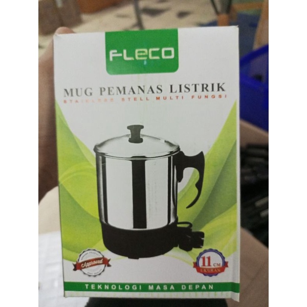 Mug teko listrik mug elektric teko pemanasi air 11cm merek peleco