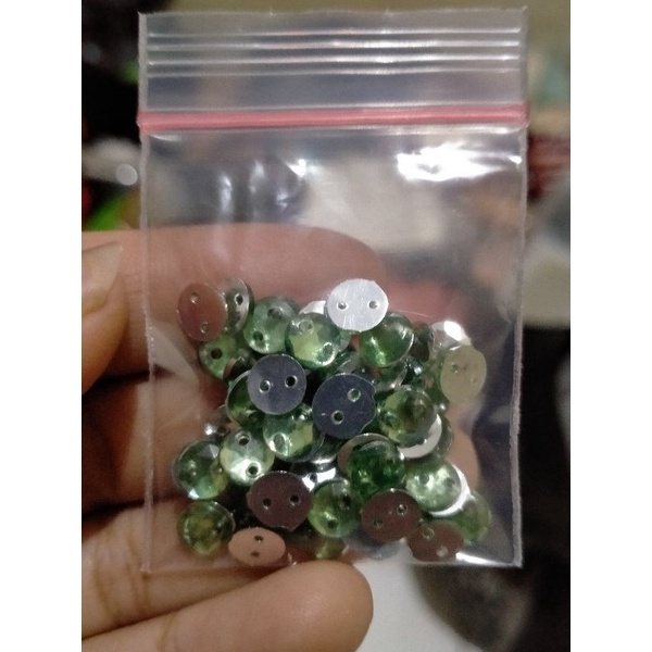 Mote Tempel / Jahit Bulat 6 mm - isi 1.5gram +/-40butir