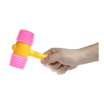 B24C1 Mainan Anak Palu Bunyi - Hammer Kids ada peluit yang bisa ditiup / panjang 18,5 cm