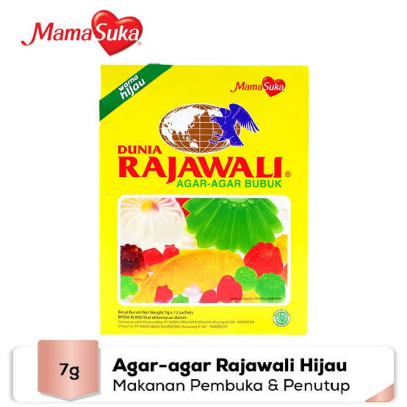 

Agar-agar Dunia Rajawali (Hijau 1pcs)