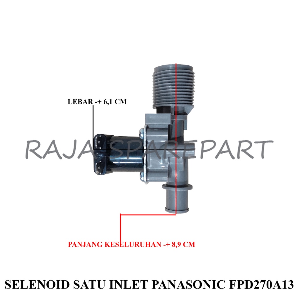 SELENOID/SELENOID VALVE MESIN CUCI/  WATER INLET MESIN CUCI 1 INLET PANASONIC FPD270A13