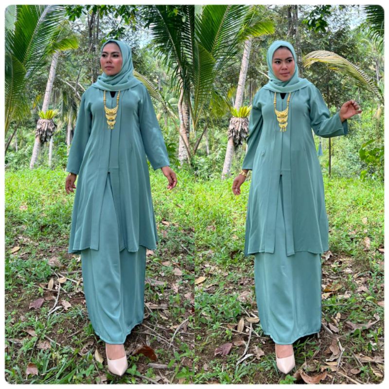 Set baju kurung malaysia/baju kurung/baju kurung kutu baru/setelan tunik melayu/baju wisuda/baku kur