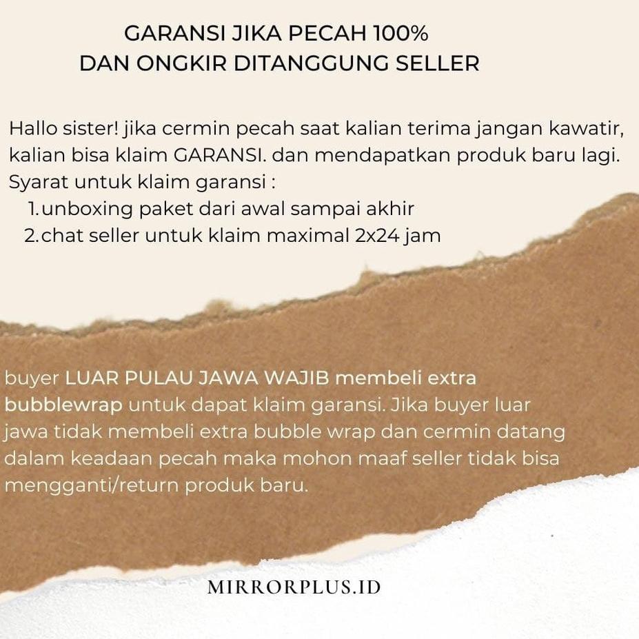 

↙ Hampers / Cermin Aesthetic / irregular mirror / mirrorplus / cermin unik / cermin meja /cermin / kaca ろ
