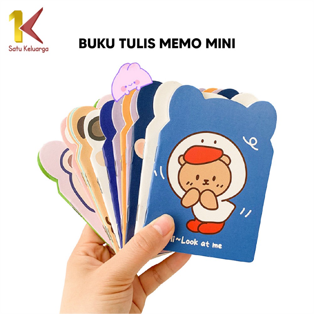 

Satu Keluarga Buku Tulis Memo Kecil Mini Motif Karakter Kartun A40 Buku Catatan Kartun Berkuping Cartoon Mini Book Portable