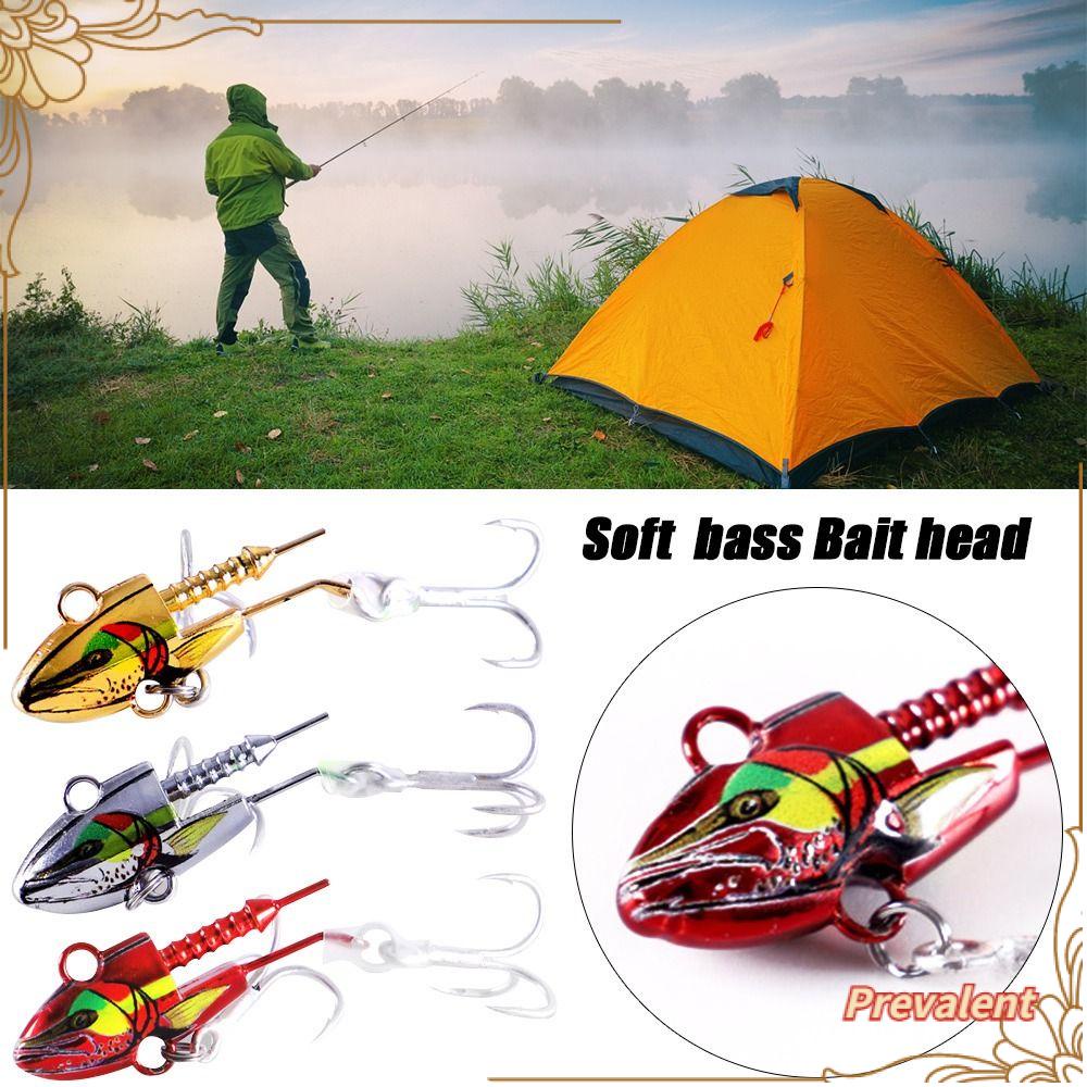 Preva 9cm/15g 11cm/25g Soft bass Bait Head T Tail Silikon Laut 14g/19g/28g Lead Head hook