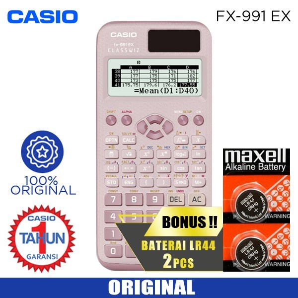 

[DIJUAL] KALKULATOR CASIO FX 991 EX PINK TERLARIS #ORIGINAL