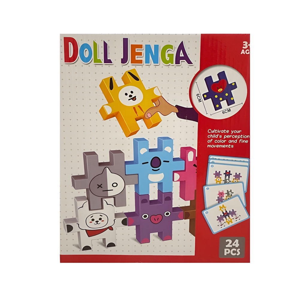 Mainan Edukasi Balok Susun Puzzle Doll Jenga | Permainan Mainan Seru Untuk Keluarga Terbaru | Mainan Anak Cowok 3-6 Tahun