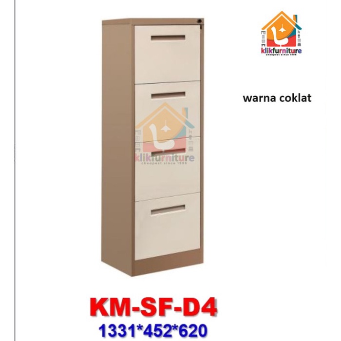

EKSLUSIF Filling Cabinet Besi 4 Laci / 4 Susun AKD4 Code 4396