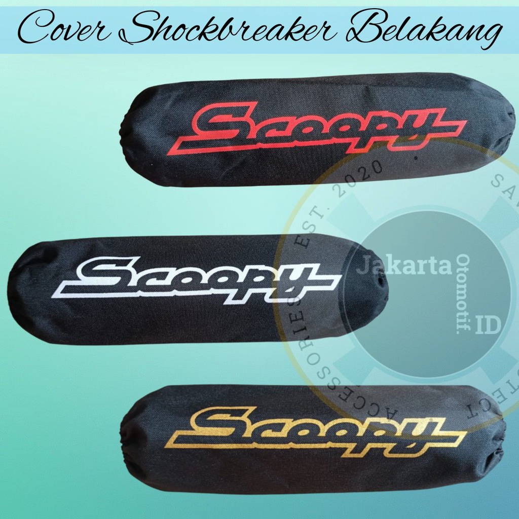 [ Terbaru ] Sarung shock belakang / Cover shock breaker Beat , Vario, Scoopy, Mio, Universal