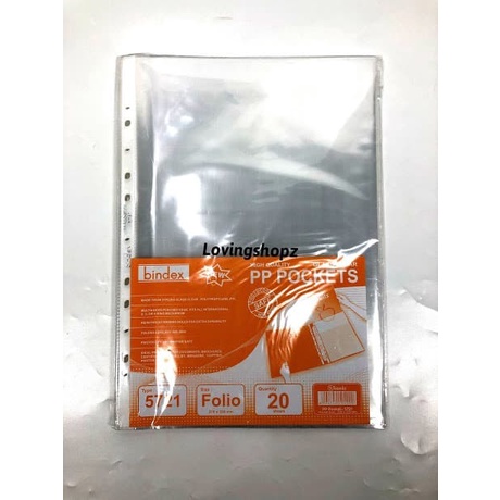 

TERPERCAYA PP Pockets Bindex ukuran F4 Code 2635
