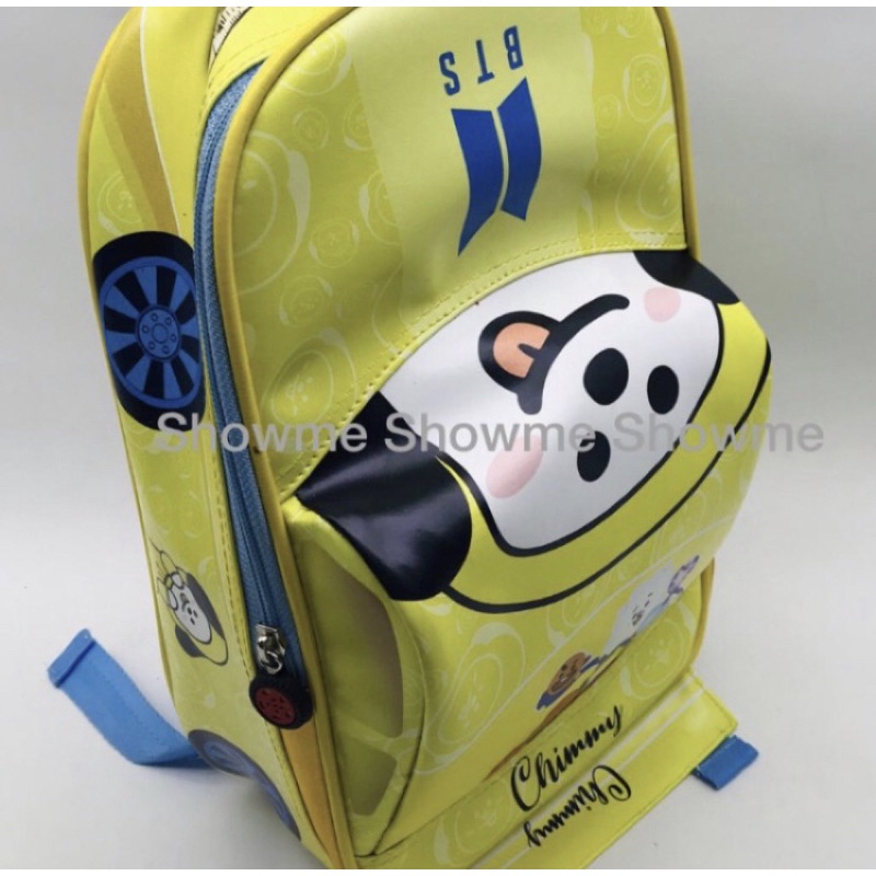 SHOWME TAS RANSEL MOBIL ANAK SEKOLAH PAUD - TK KARAKTER LUCU KUALITAS PREMIUM BATOK GAMBAR PAKAI BUSA - BTS - CHIMMY CUTE