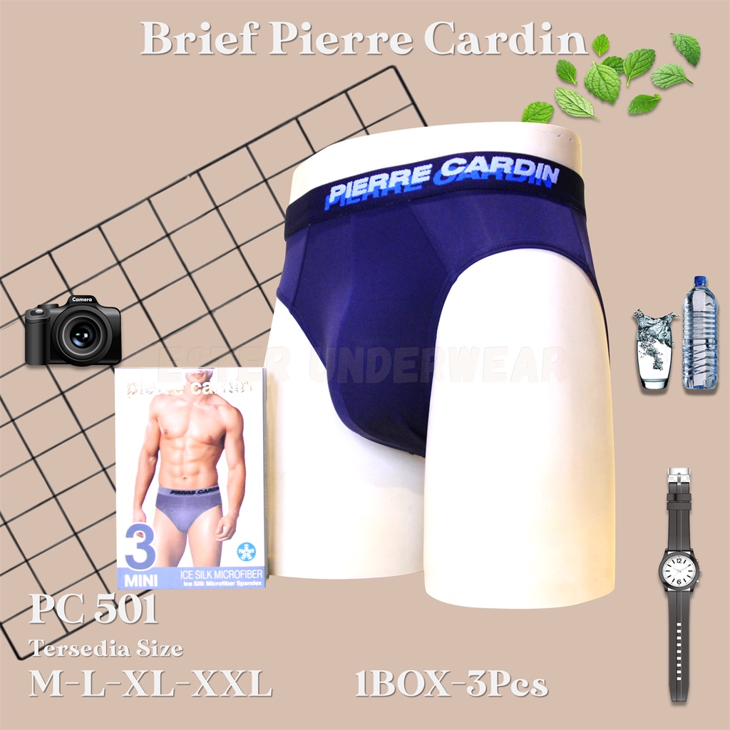 Pierre Cardin Celana Dalam Pria PC 501 1 Box isi 3Pcs