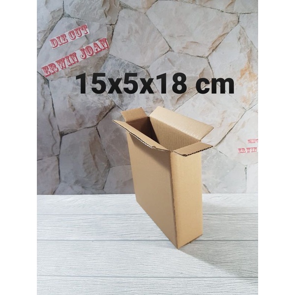 

Kardus / Box / uk 15x5x18 cm / Karton packing polos baru ST