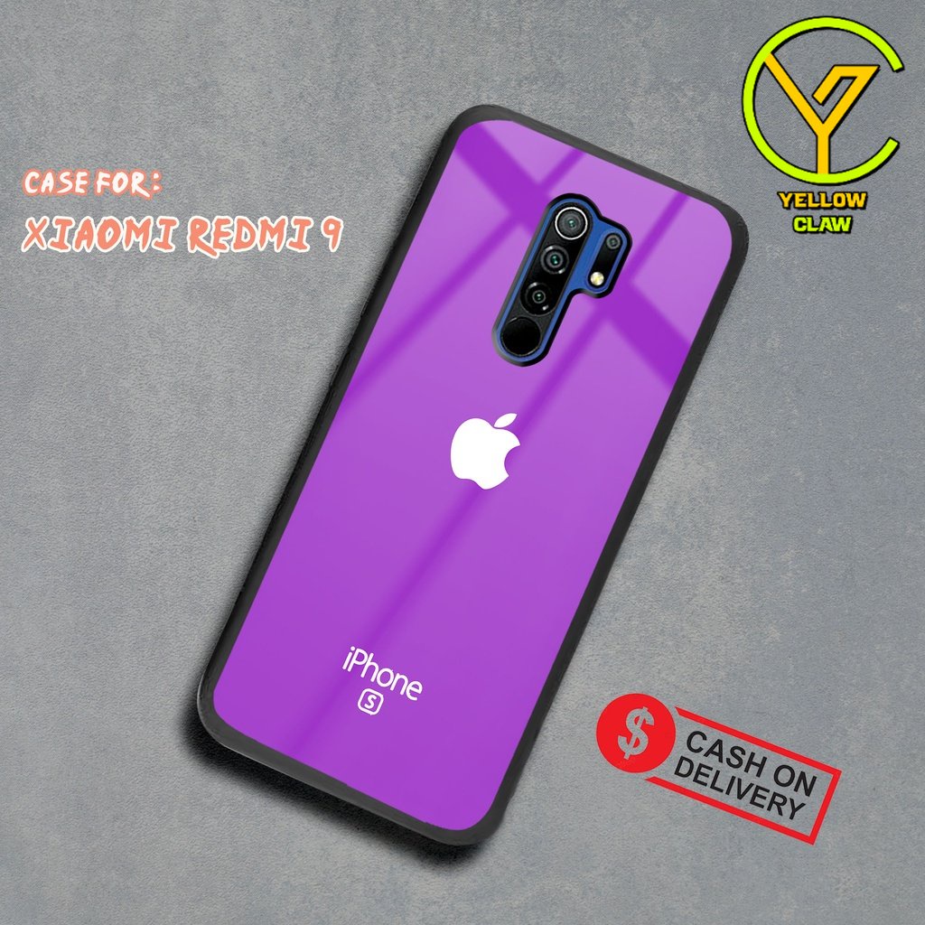 Case Hardcase XIAOMI REDMI 9 Case APPLE 3 2D Case - Cassing Handphone Untuk Pria , Wanita , Dewasa ,