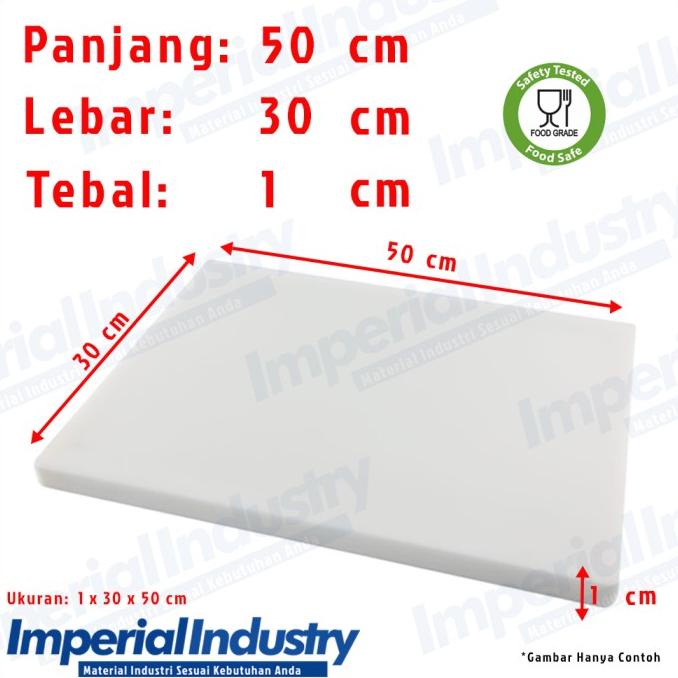 Talenan Putih Ukuran 1 x 30 x 50 cm