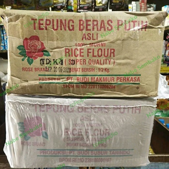 

Tepung Beras Rose Brand 500gr per dus