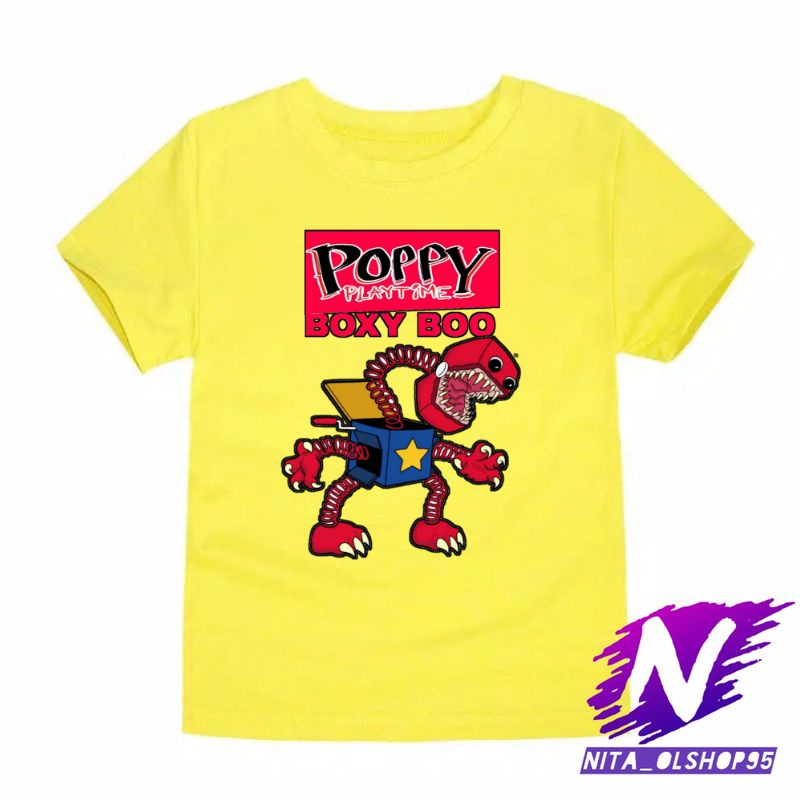 BAJU BOXY BOO kaos anak monster boxy boo poppy playtime