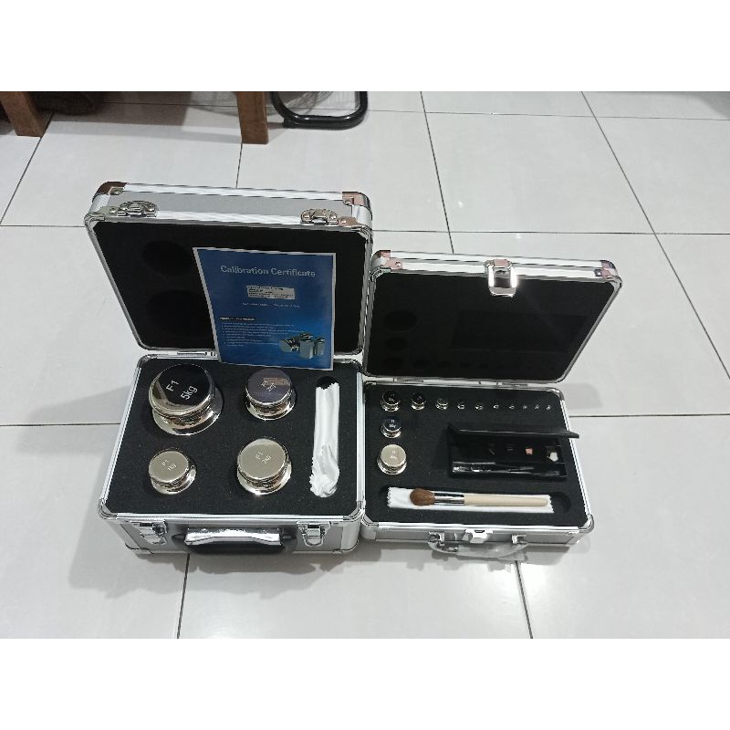 Batu Timbangan F1 1mg - 10kg / Anak Timbangan F1 1 mg - 10 kg stainless