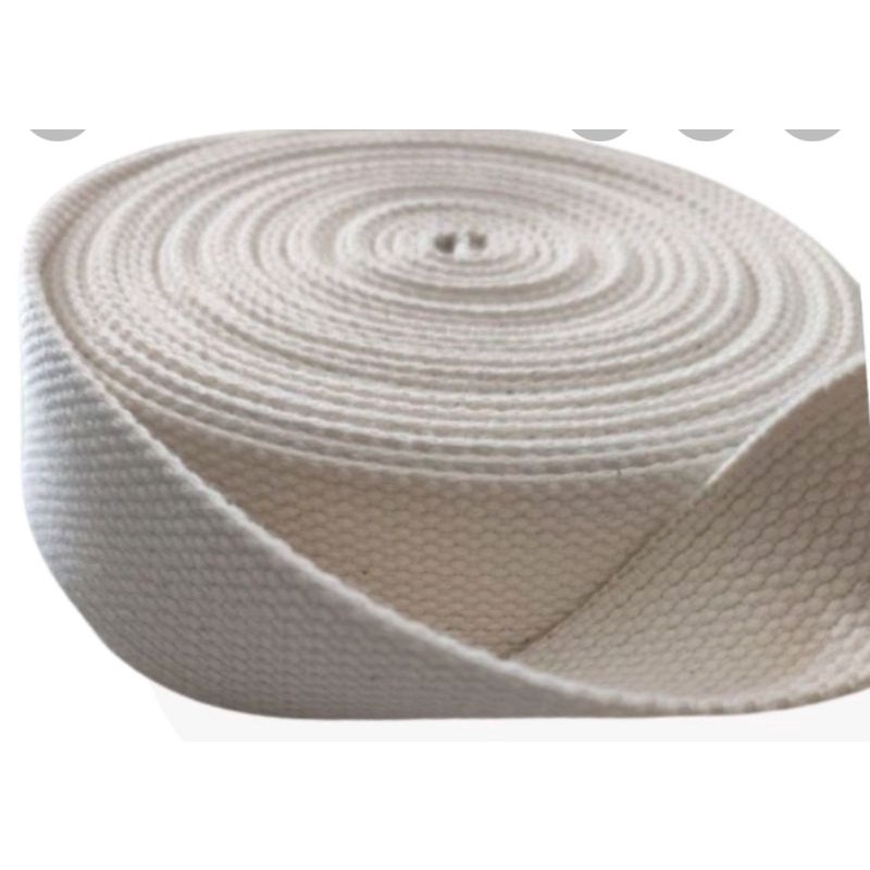 Webbing Raw white cotton 2.5