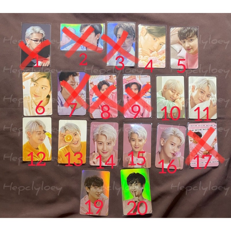 photocard nacific chanyeol