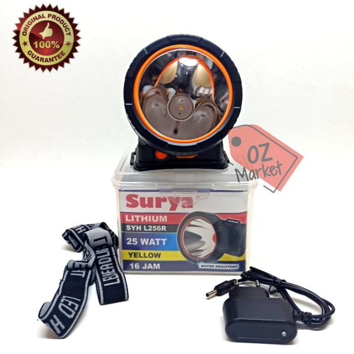 Senter Kepala Surya SYH L 256 R 25 Watt Cahaya Kuning