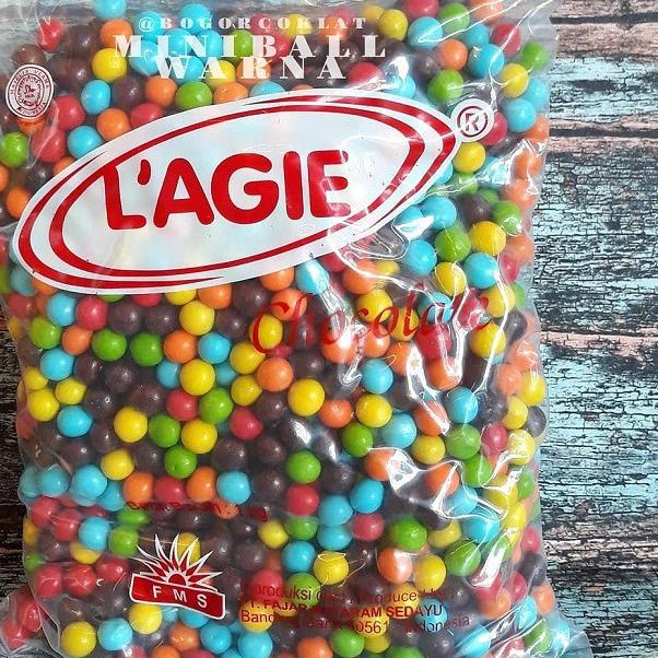 

EXCLUSIVE!Coklat Lagie Miniball Warna 1kg|RA4