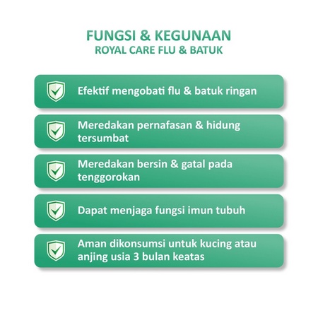 flu batuk KUCING royal care Obat Flu batuk untuk Kucing 10 ML