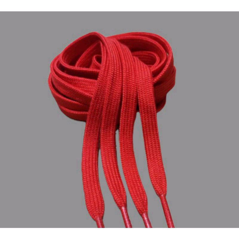 tali sepatu shoelaces cotton premium tali sepatu flat laces merah premium