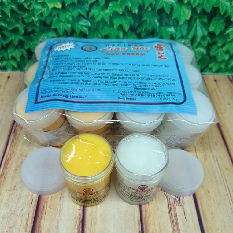 1.1 CREAM LING ZHI / lingzhi Original / LING ZHI cream Malam Dan Siang 12 Pcs ,.,.,.,,