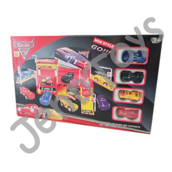 

3 - parking playset Murah Promo JennToys car - Mainan Anak RACING garage mobil