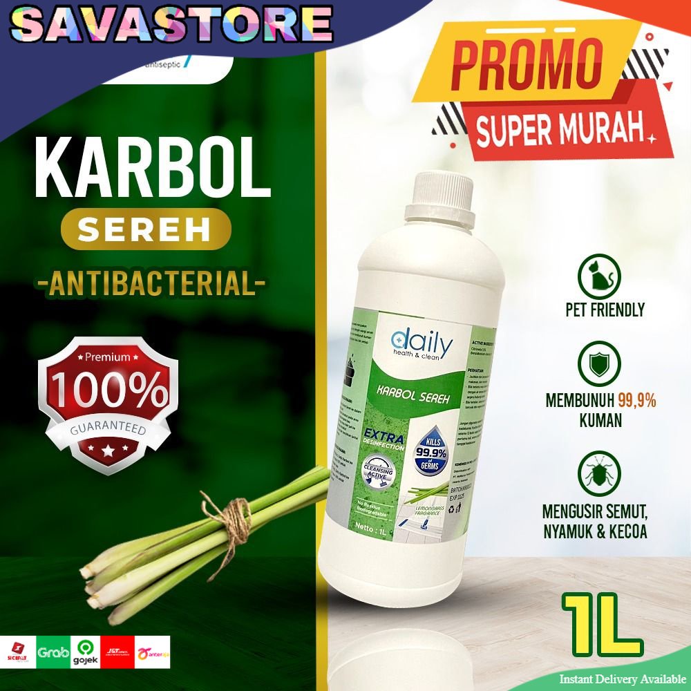 Karbol Wangi SEREH JASMINE BUBLE GUM - Pembersih Lantai ANTIBACTERIAL ANTI NYAMUK &amp; SERANGGA PREMIUM KARBOL