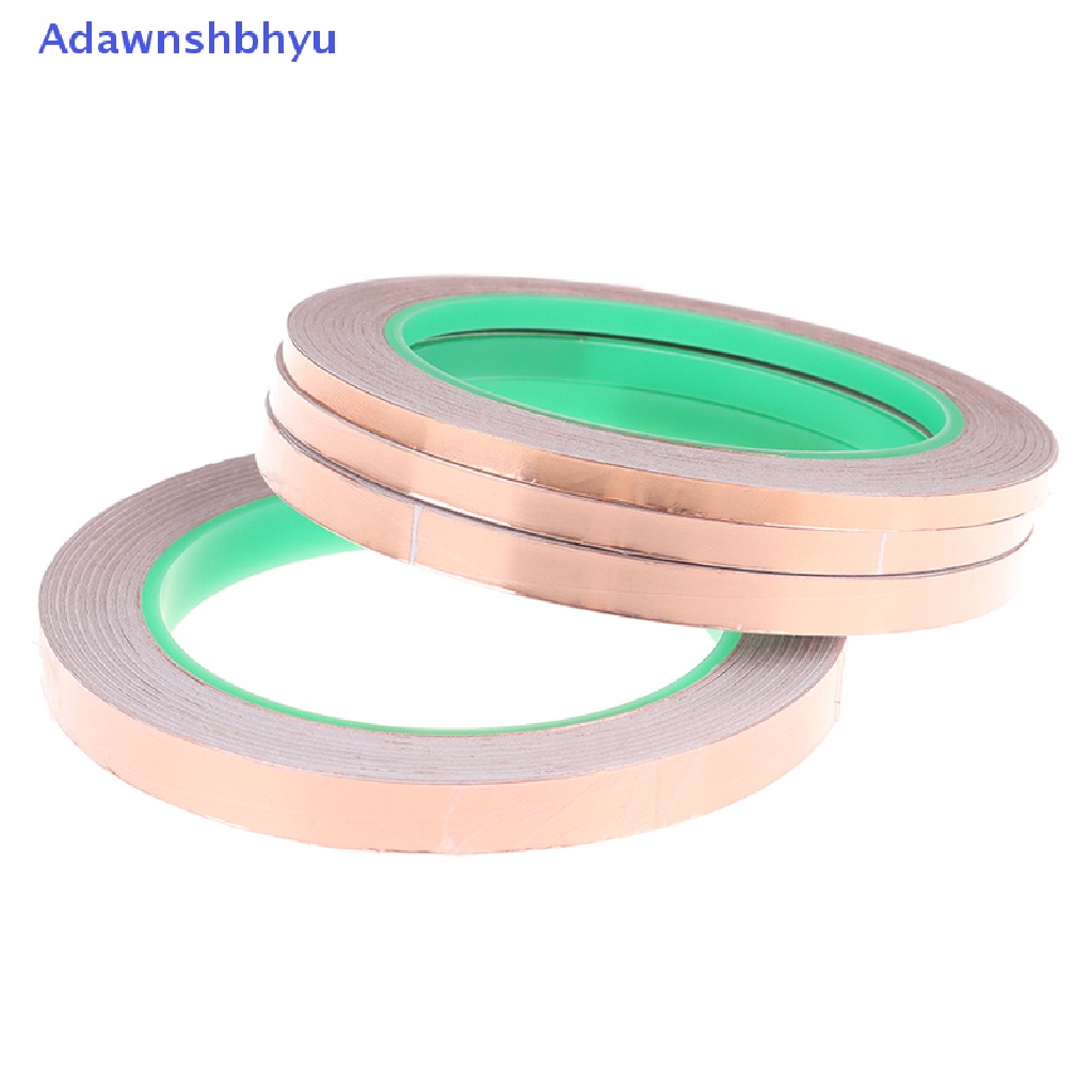 Adhyu 20M Double Side Conductive Copper Foil Tape Strip Perekat EMI Shielding Tape ID