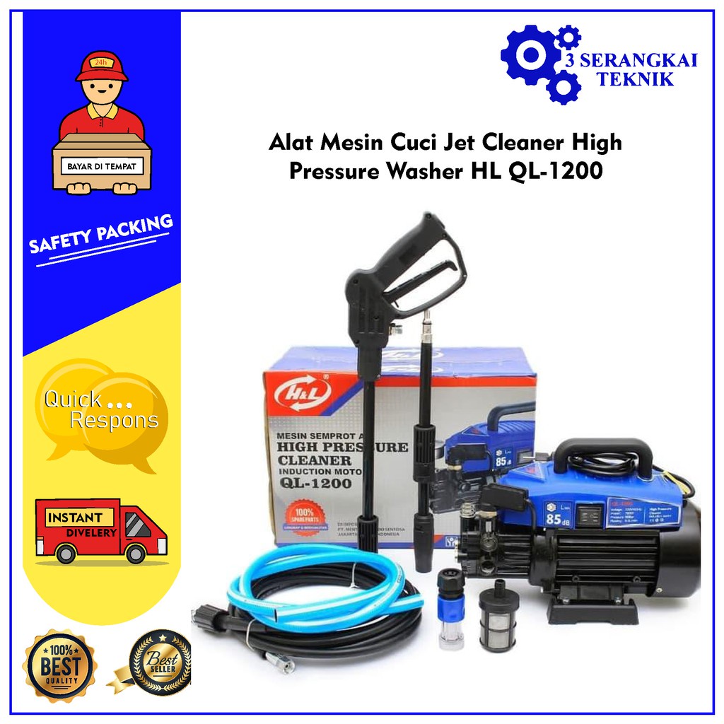 Alat Mesin Cuci Jet Cleaner High Pressure Washer HL QL-1200