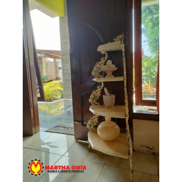 TERBARU Meja Sudut Batu Onyx Termurah/Meja Hias batu onix/kerajinan batu onix