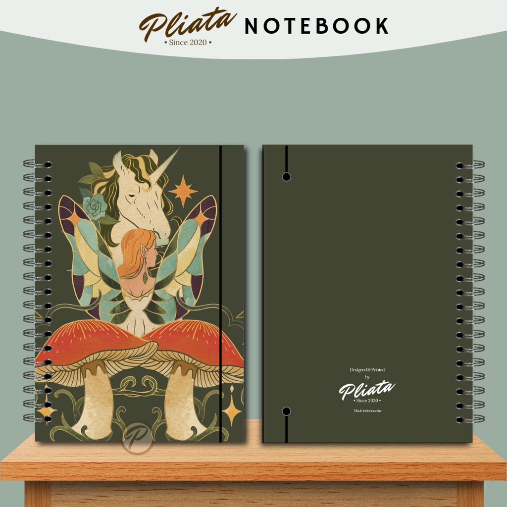 PLIATA NOTEBOOK SPIRAL - (PN75) Vintage1 - Softcover Doft Aesthetic Book Buku Tulis