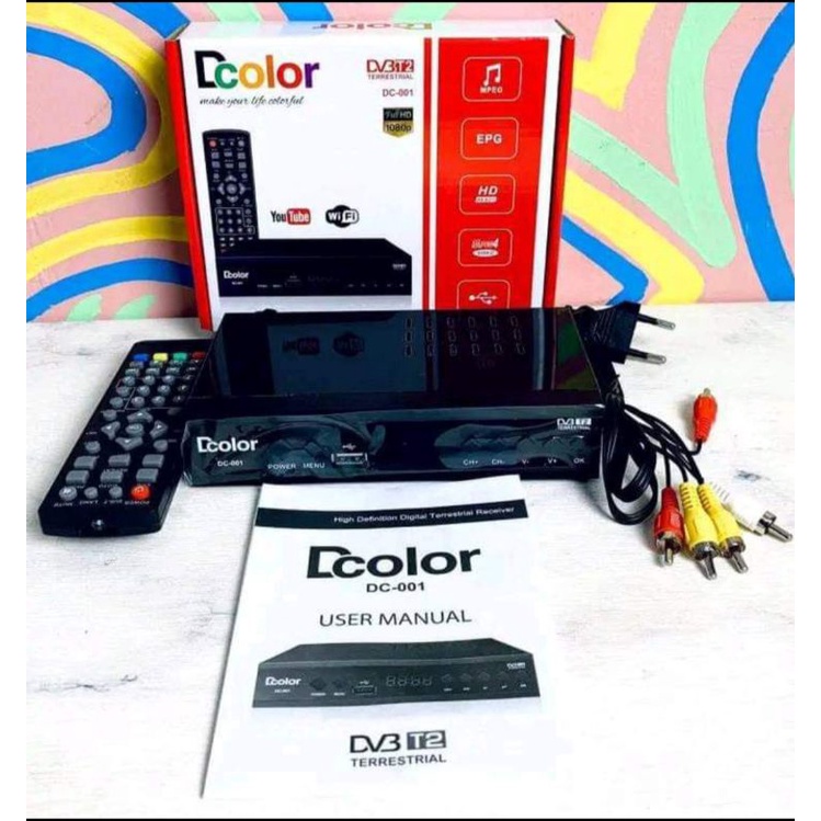Set top box tv digital new D'COLOR , murah berkualitas