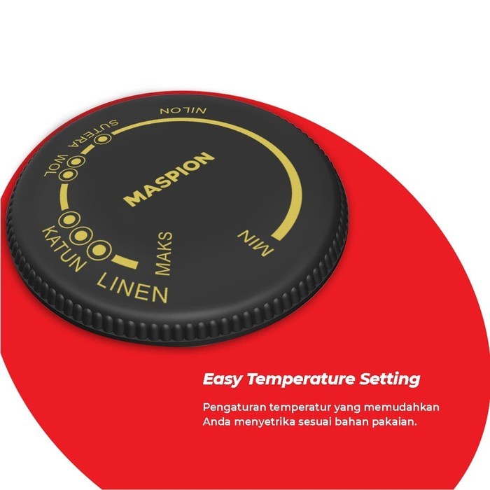 Setrika Maspion EX-1000 Setrika Listrik Baju Anti Lengket Gosokan Strika Murah