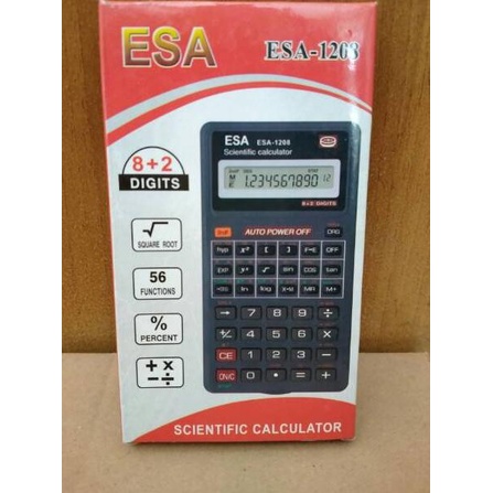 

[Q-5Q ➸] KALKULATOR SCIENTIFIC ESA 1208 SIN COS TG-super keren