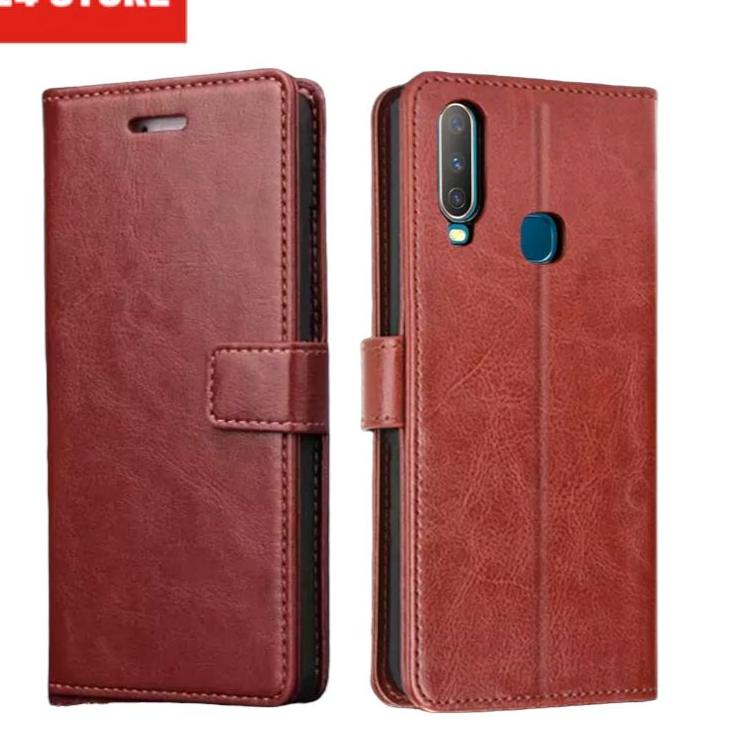 Paling Berkualitas Case Vivo Y17(1902, Vivo Y15(1901), Vivo Y12(1904), Vivo Y11(1906) Leather case s