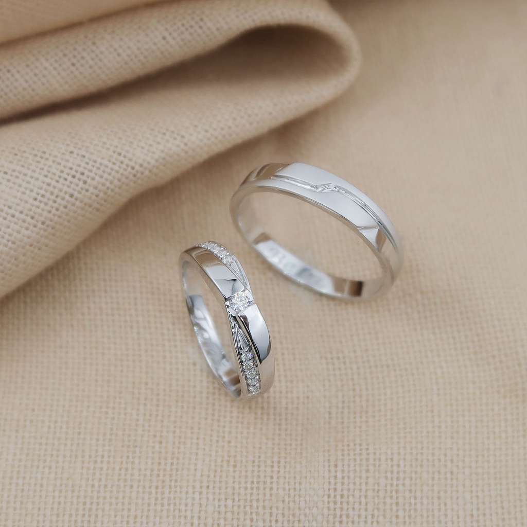 Wedding Ring Couple Emas & Palladium