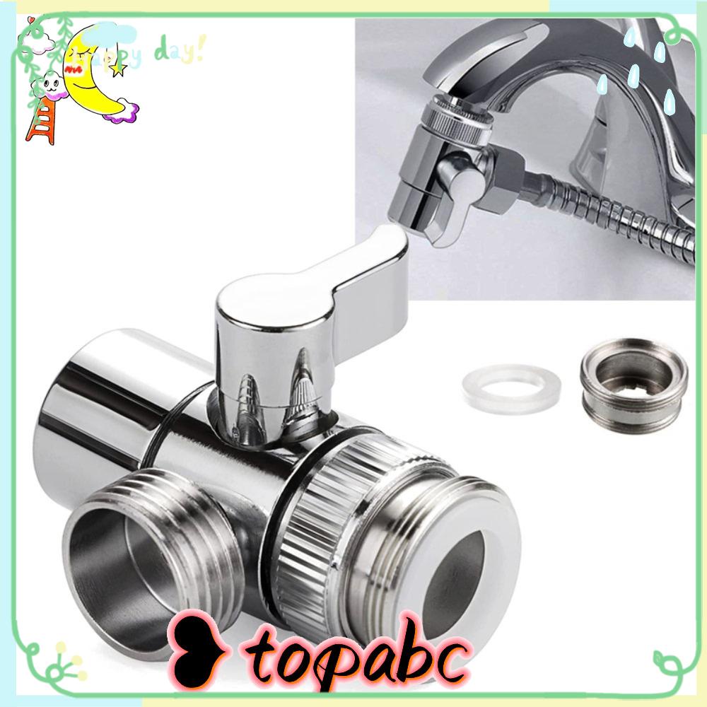 Top Faucet Diverter Tembaga Penyambung Keran Air Hread Connector Diverter Valve Faucet Adapter