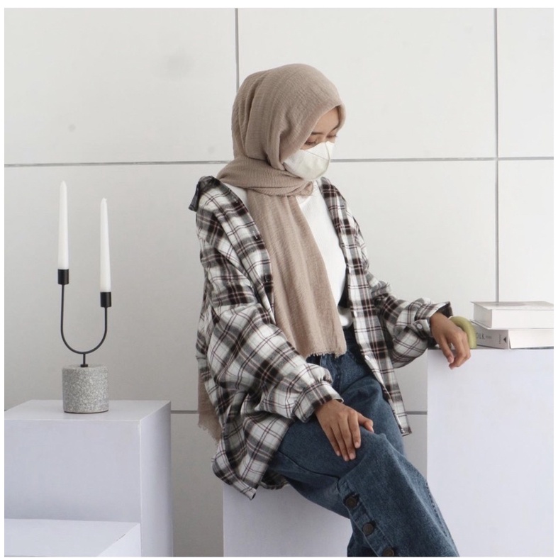 KIMBERLY OVERSIZE FLANEL / KEMEJA FLANEL TARTAN