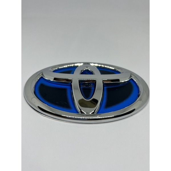 Emblem Logo Toyota Hybrid hitam biru