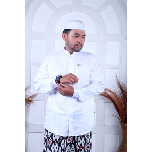 koko motif hadromi BIN OSMAAN EXCLUSIVE moeslem wear koko habaib koko santri koko pria koko dewasa k