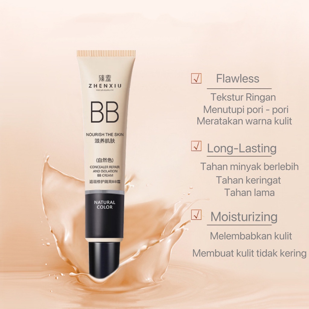 BB Cream Liquid Foundation Base Cream Makeup Moistuturizing and Long-Lasting waterproof