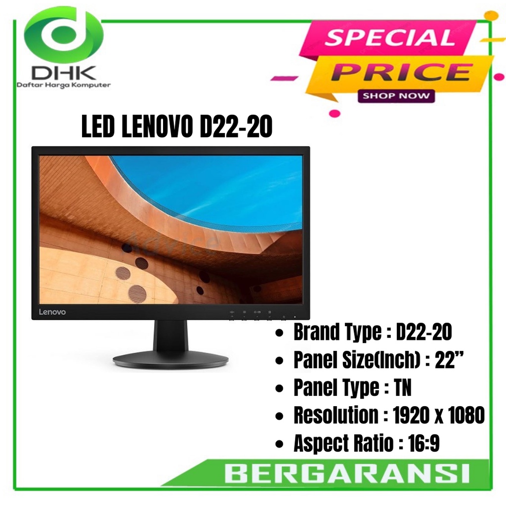 Monitor LED Lenovo D22-20